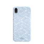 Powder Blue Snowy Mountains iPhone XR Case