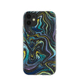 Coque iPhone 11 Black Space Waves