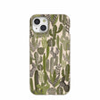 Coque iPhone 15 Plus motif coquillages et cactus succulents
