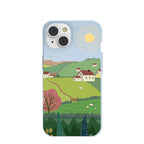 Powder Blue Sunny Countryside iPhone 14 Case