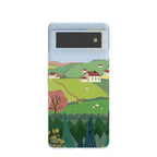 Powder Blue Sunny Countryside Google Pixel 6 Case