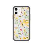 Clear Sweet Bees iPhone 12/ iPhone 12 Pro Case With Black Ridge
