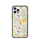 Coque transparente Sweet Bees pour iPhone 12 Pro Max avec bord noir