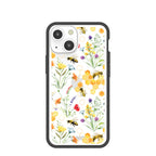 Clear Sweet Bees iPhone 13 Mini Case With Black Ridge