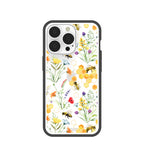Clear Sweet Bees iPhone 13 Pro Case With Black Ridge