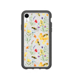 Clear Sweet Bees iPhone XR Case With Black Ridge