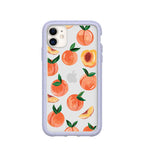 Clear Sweet Peach iPhone 11 Case With Lavender Ridge
