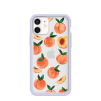 Clear Sweet Peach iPhone 12 Mini Case With Lavender Ridge