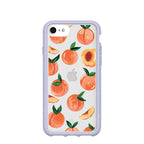 Clear Sweet Peach iPhone 6/6s/7/8/SE Case With Lavender Ridge