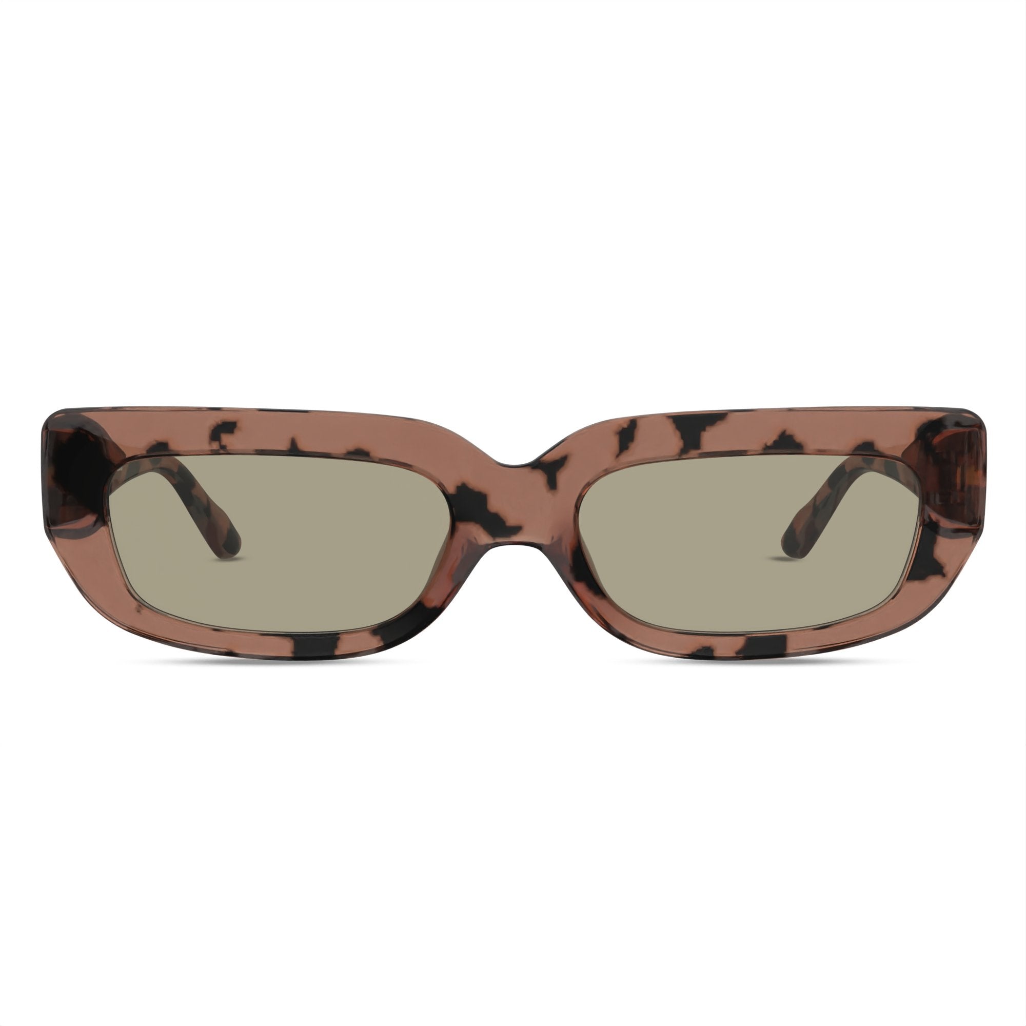 San Fran Slim Sunglasses in Pink Tortoise Pela Case