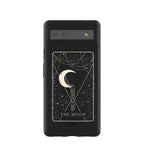 Black The Moon Google Pixel 6a Case