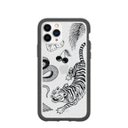 Clear Tiger Luck iPhone 11 Pro Case With Black Ridge
