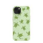 Sage Green Tiny Turtles iPhone 13 Case