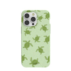 Sage Green Tiny Turtles iPhone 14 Pro Max Case