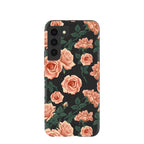 Black Vintage roses Samsung Galaxy S22 Case