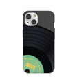 Coque iPhone 14 style vinyle noir