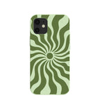 Sage Green Watermelon Time Warp iPhone 12 Mini Case