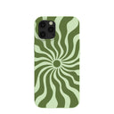 Coque Time Warp pour iPhone 12 Pro Max, motif pastèque vert sauge