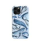 Powder Blue Whales iPhone 11 Pro Case