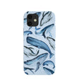 Coque Baleines Bleu Poudre pour iPhone 12/iPhone 12 Pro