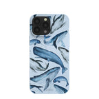 Powder Blue Whales iPhone 13 Pro Max Case