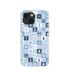 Powder Blue Winter Quilt iPhone 13 Mini Case