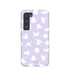 Lavender Yoga Cat Samsung Galaxy S23 Case