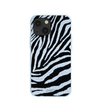 Powder Blue Zebra iPhone 13 Mini Case