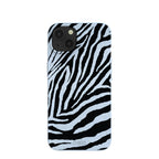 Powder Blue Zebra iPhone 13 Case
