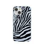 Powder Blue Zebra iPhone 14 Case