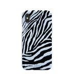 Powder Blue Zebra iPhone X Case
